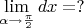 $$\lim\limits_{\alpha\to\frac{\pi}{2}}dx=?$$