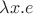 $\lambda x.e$