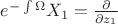 $e^{-\int\Omega}X_1=\frac{\partial}{\partial z_1}$