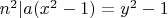 $n^2|a(x^2-1)=y^2-1$