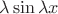 $\lambda\sin\lambda x$