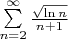 $\sum\limits_{n=2}^{\infty} \frac {\sqrt{\ln n}}{n+1}$
