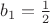 $b_1=\frac{1}{2}$