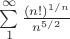 $ \sum\limits_{1}^{ \infty } \frac{(n!)^{1/n}}{ n^{5/2}}$