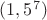 $(1,5^7)$