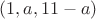 $(1,a,11-a)$