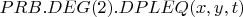 $PRB.DEG(2).DPLEQ(x, y, t)$