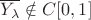 $\overline{Y_{\lambda}}\notin C[0,1]$
