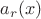 $a_r(x)$
