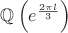 ${\mathbb Q}\[\left( {e^{\frac{{2\pi l}}{3}} } \right)\]$