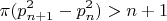$$\pi(p_{n+1}^2-p_n^2) > n +1$