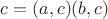 $c=(a, c)(b,c)$