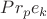 $Pr_p e_k$
