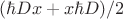 $(\hbar D x + x\hbar D)/2$ $(\hbar D x + x\hbar D)/2$
