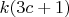 $k(3c+1)$