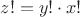 $z! = y! \cdot x!$