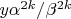 $y\alpha^{2k}/\beta^{2k}$