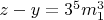 $z-y=3^5m_1^3$