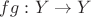 $fg:Y\rightarrow Y $