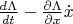 $\frac{d\Lambda}{dt} - \frac{\partial\Lambda}{\partial x}\dot x$
