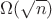 $\Omega (\sqrt{n})$