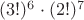 $(3!)^6 \cdot (2!)^7$