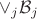 $\vee_j\mathcal{B}_j$