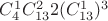 $C_{4}^1C_{13}^22(C_{13}^1)^3$