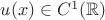$u(x)\in C^1(\mathbb{R})$