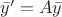 $\bar y'=A\bar y$ $\bar y'=A\bar y$