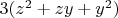 $3(z^2+zy+y^2)$