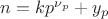 $n=kp^{\nu_p}+y_p$