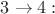 $3\rightarrow 4:$
