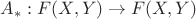 $A_*:F(X,Y)\to F(X,Y)$