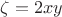 $\zeta = 2xy$