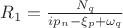$R_1=\frac{N_q}{i{p_n}-\xi_p+\omega_q}$
