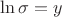 $\ln {\sigma}=y$
