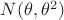$N(\theta,\theta^2)$