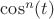 $\cos^n(t)$