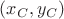 $(x_C, y_C)$