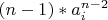 $(n-1)*a_i^{n-2}$