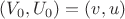$(V_0,U_0)=(v,u)$