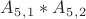 $A_5_,_1*A_5_,_2$