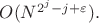 $O(N^{2^j-j+\varepsilon}).$