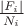 $\frac {\mid F_i \mid }{N_i}$