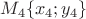 $M_4\{x_4;y_4\}$ $M_4\{x_4;y_4\}$