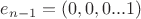 $e_{n-1} = (0, 0, 0...1)$