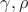 $\gamma,\rho$