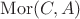 $\mathrm{Mor}(C,A)$ $\mathrm{Mor}(C,A)$