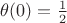 $\theta(0)=\frac12$